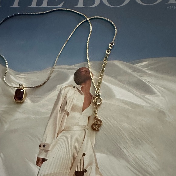 CHRISTIAN DIOR Vintage Crystal Pendant Necklace - Picture 2 of 7